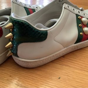Gucci Ace Pearls and Studs Sneakers